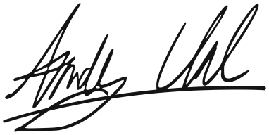 Unterschrift von Andy Uhl